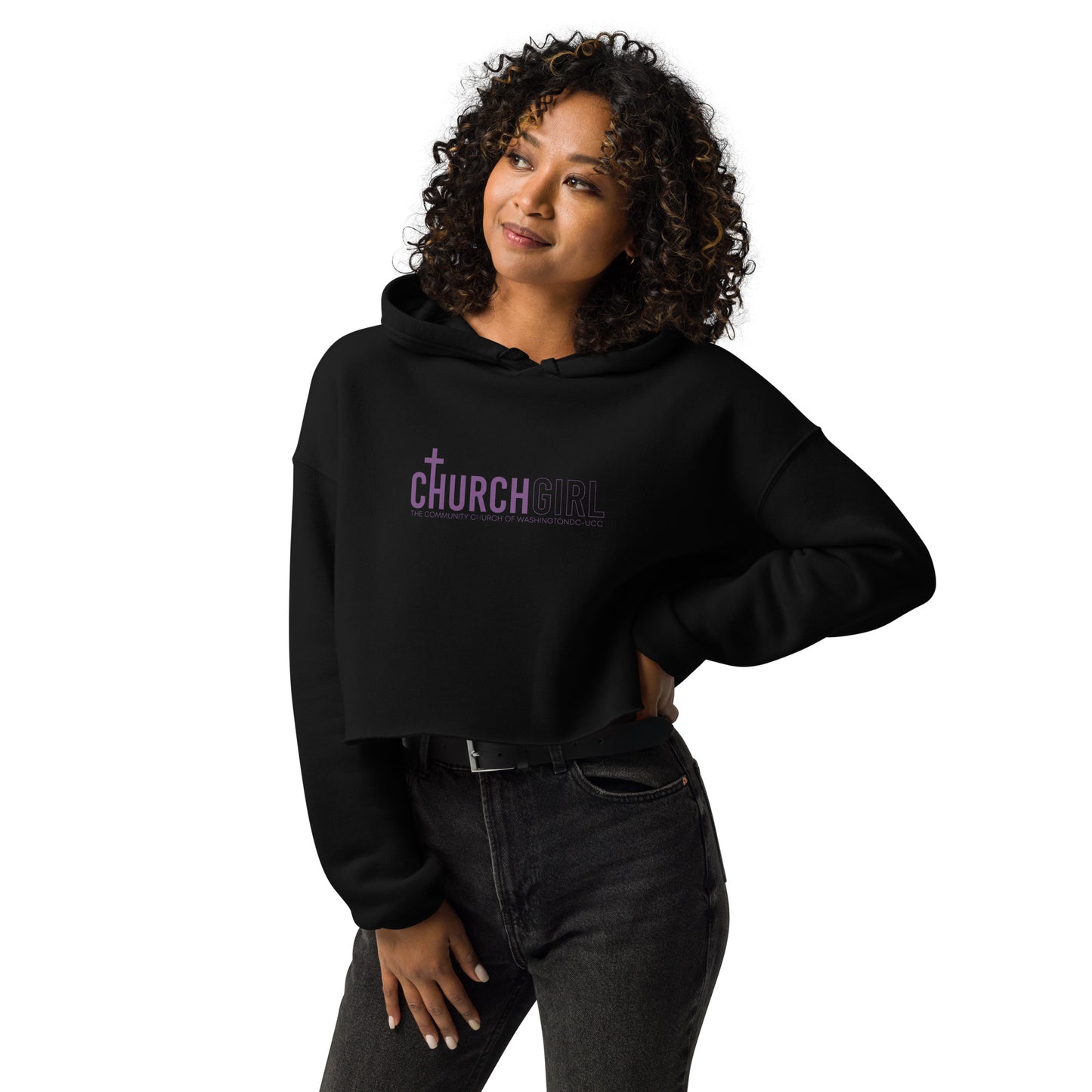 Church Girl Crop Hoodie