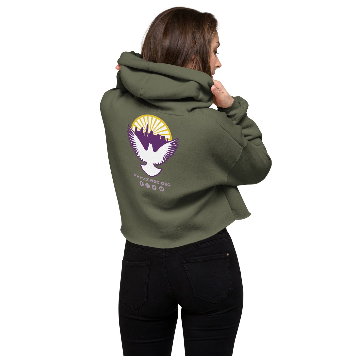 Church Girl Crop Hoodie