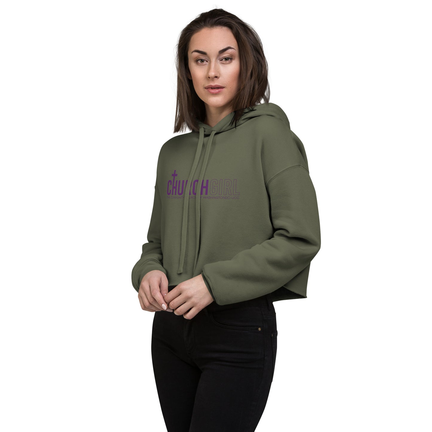 Church Girl Crop Hoodie